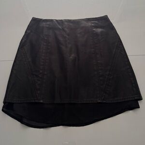 Silent+Noise Leather Layered skirt